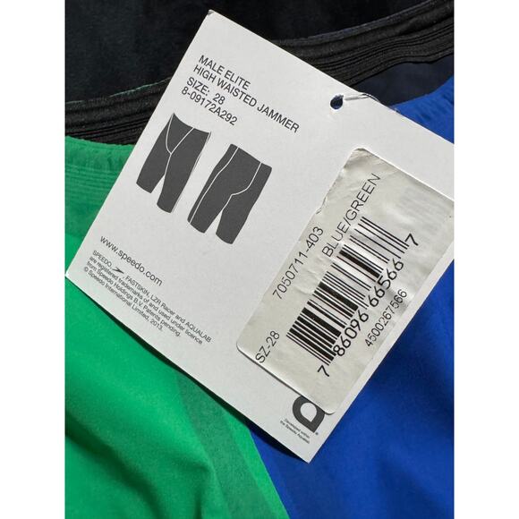 Speedo Fastskin LZR RACER ELITE 2 Male Hi High Waisted Jammer 28 NEW - Picture 3 of 6